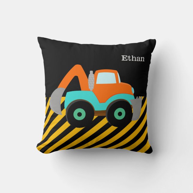 Coussin Camion de construction (Recto)