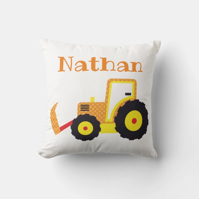 Coussin Camion de construction (Recto)