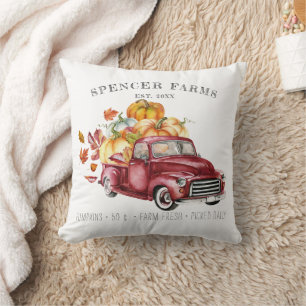 Coussin Camion de récolte vintage personnalisé pour la fer