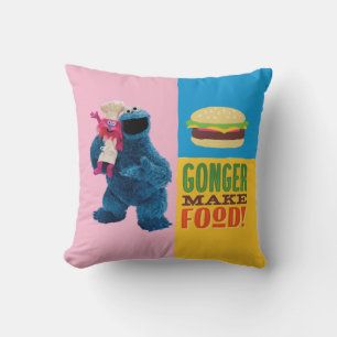 Coussin Camion fourré de Cookie Monster Gonger Make Food