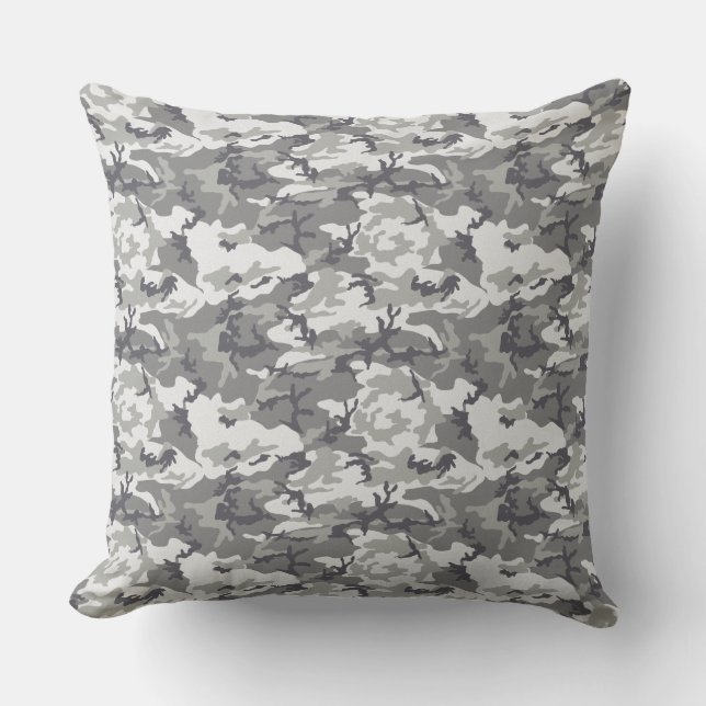 Coussin Camion gris clair | Cadeau de Fête des pères (Recto)