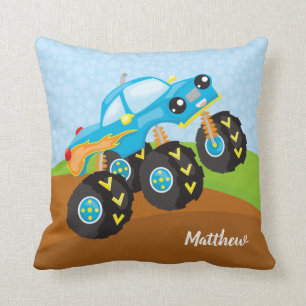 Coussin Camion monstre coloré