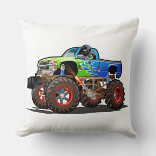 Coussin Camion monstre de dessin animé