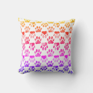 Coussin Camion Motif Chien Paw rose orange violet