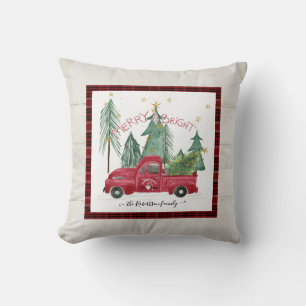 Coussin Camion Rouge Joyer Lumineux Plaid Gnomhouse Farmho