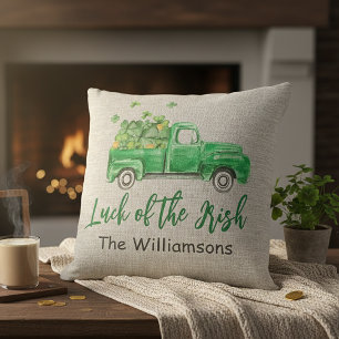 Coussin Camion Trèfle Irlandais Saint Patrick Jour Personn