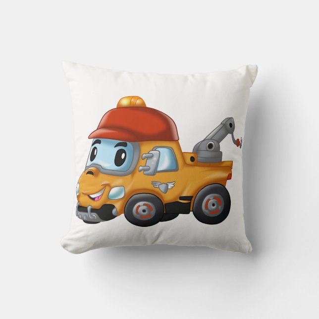 Coussin Camion treuil bébé pour enfants (Recto)