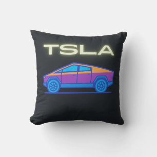 Coussin Camionnette Électrique Futuriste Inspirée du Cyb