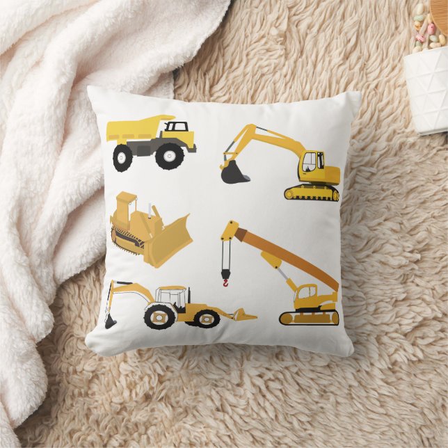 Coussin Camions de construction (Couverture)