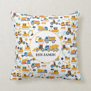Coussin Camions de vidange de construction pour enfants Vé