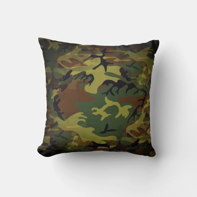 Coussin Cammo vert (Recto)
