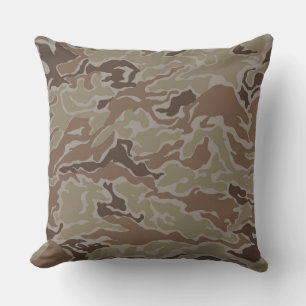Coussin Camo de sable du désert militaire Jeu d'oreiller