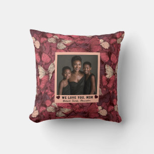 Coussin Camo Papillon Meilleure Maman Décoration Maison