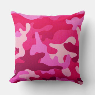 Coussin Camo rose