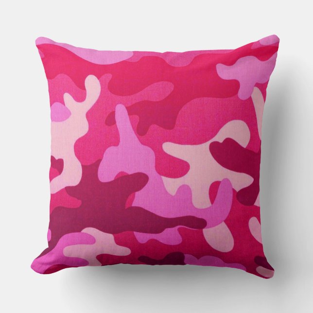 Coussin Camo rose (Recto)
