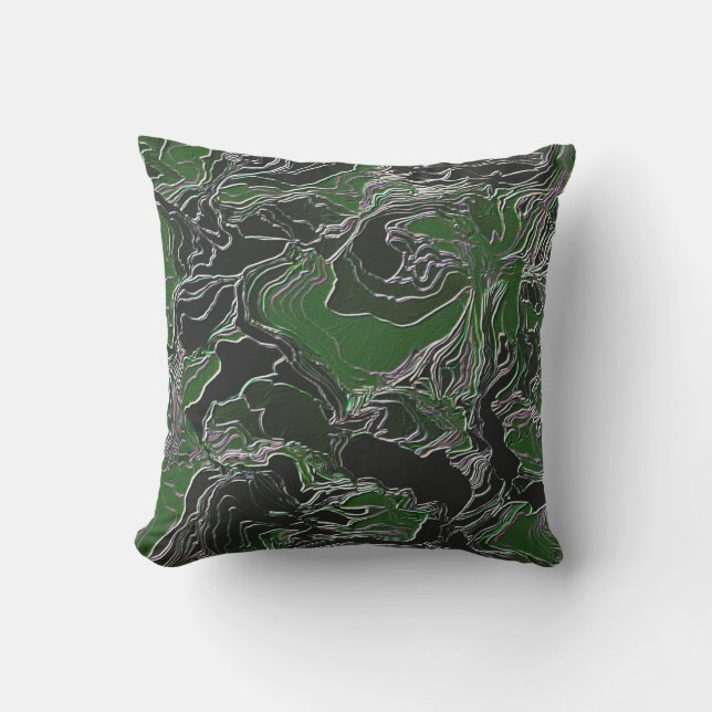 Coussin Camo vert funky (Recto)