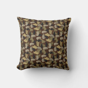 Coussin Camouflage animal Silhouette Brown