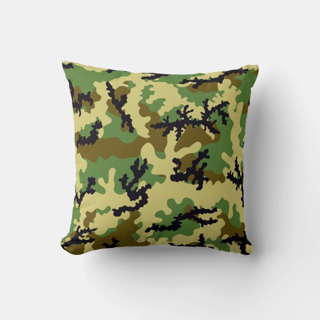 Coussin Camouflage des bois (Recto)