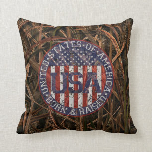 Coussin Camouflage Etats-Unis