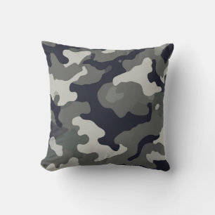 Coussin Camouflage Gris Foncé – Tactique Moderne & Urbain