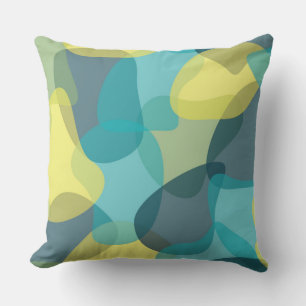 Coussin Camouflage, moderne, cool, tendance, géométrique u