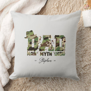 Coussin Camouflage "Papa - Homme, Mythe, Légende"