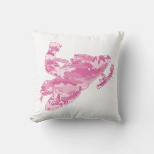 Coussin Camouflage rose cool Motoneige