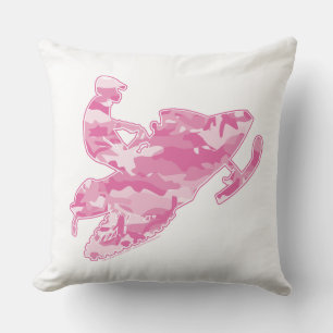 Coussin Camouflage rose cool Motoneige