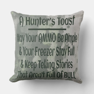 Coussin Camouflage vert amusant pour les toasts de chasseu