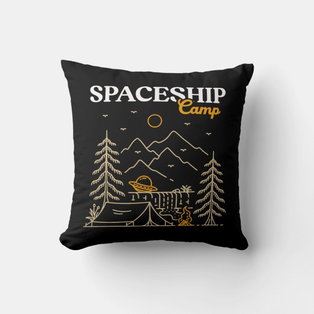 Coussin Camp de vaisseau spatial (Recto)
