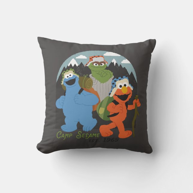 Coussin Camp Rue Sésame 1969 (Recto)