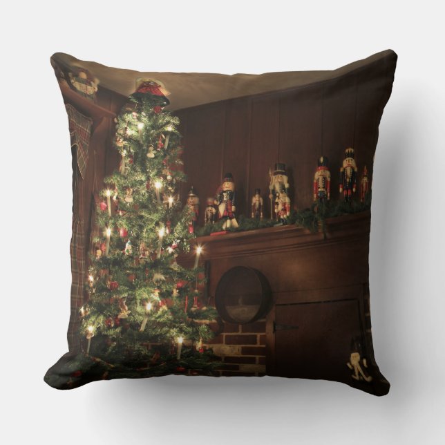 Coussin Campagne coloniale primitive Fête de Noël (Recto)