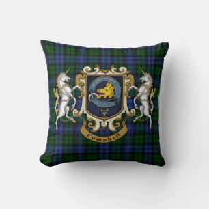 Coussin Campbell Clan Badge & Tartan