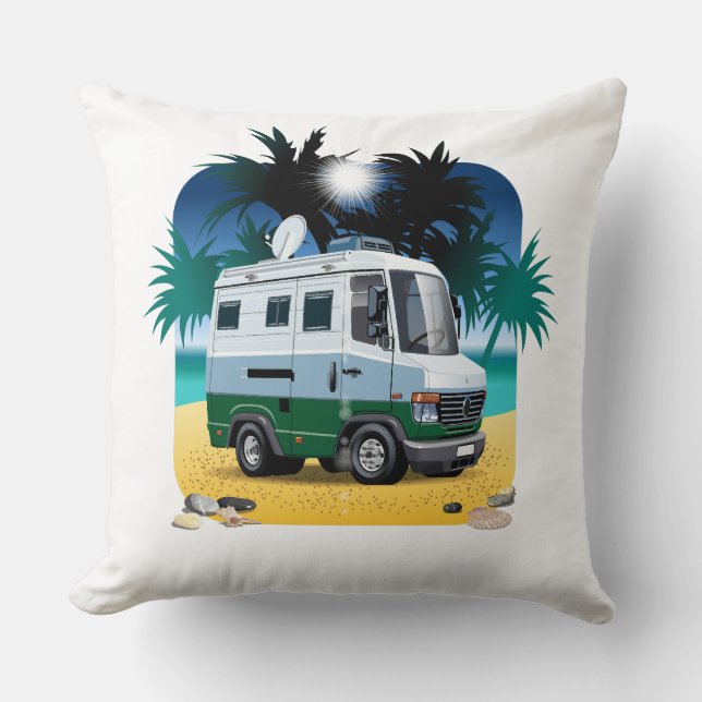 Coussin Camper de dessin (Recto)