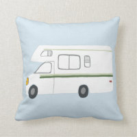 Camper vintage RV Bleu
