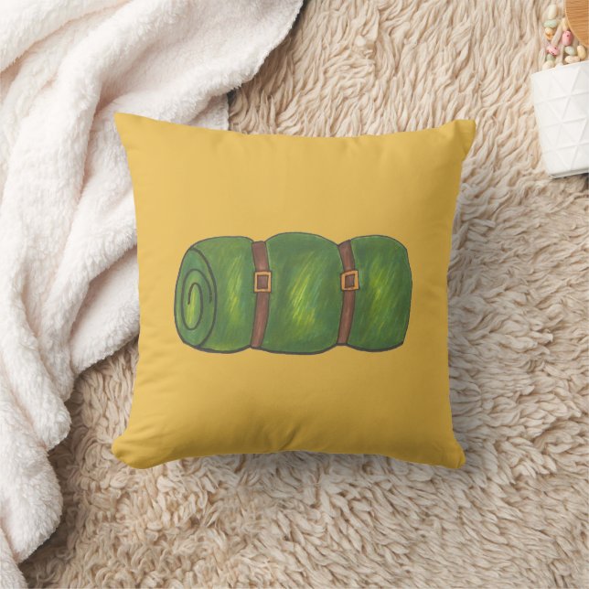 Coussin Camping Camping Randonnée vert jaune Tente Sac de  (Couverture)