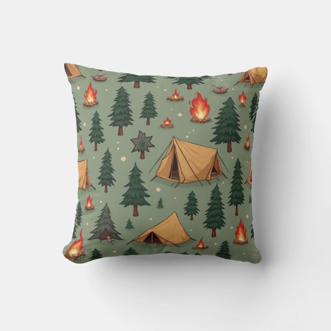 Coussin Camping Design Cushion (Recto)