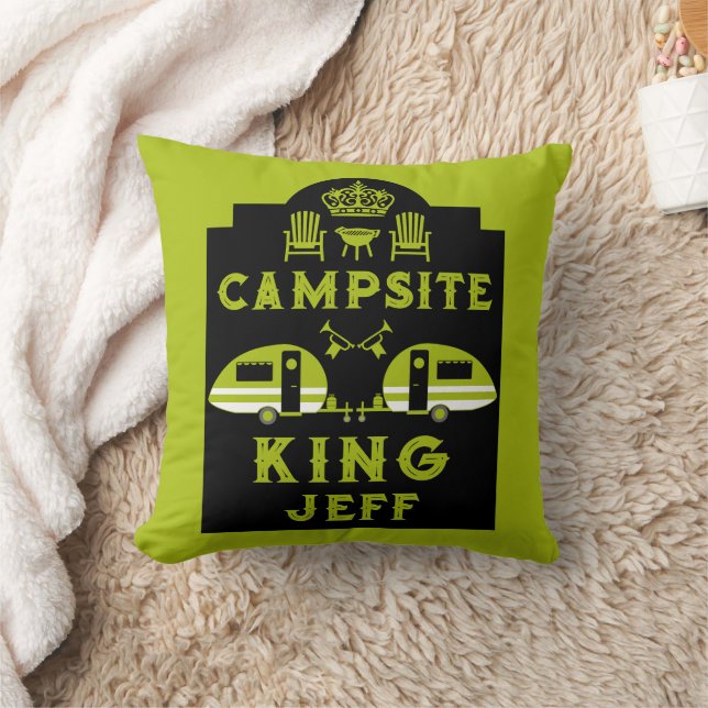 Coussin Camping King Cadeaux Pour Camping (Couverture)