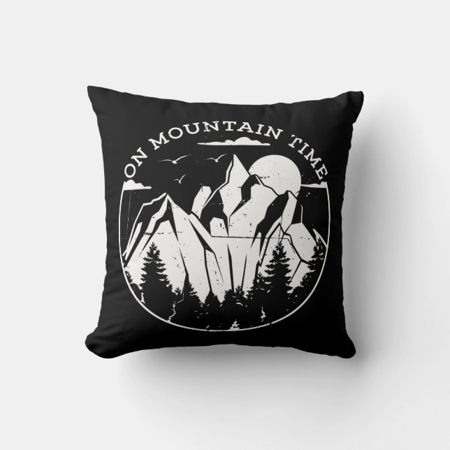 Coussin Camping & Montagnes (Recto)