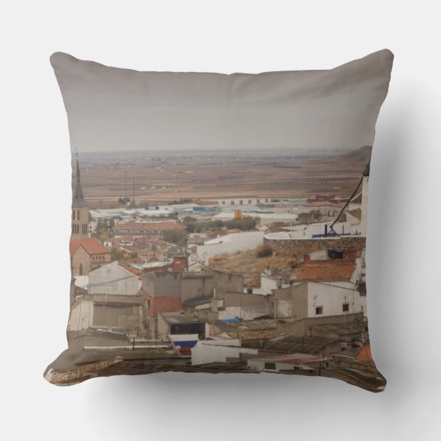 Coussin Campo de Criptana, anciens moulins à vent de La Ma (Recto)