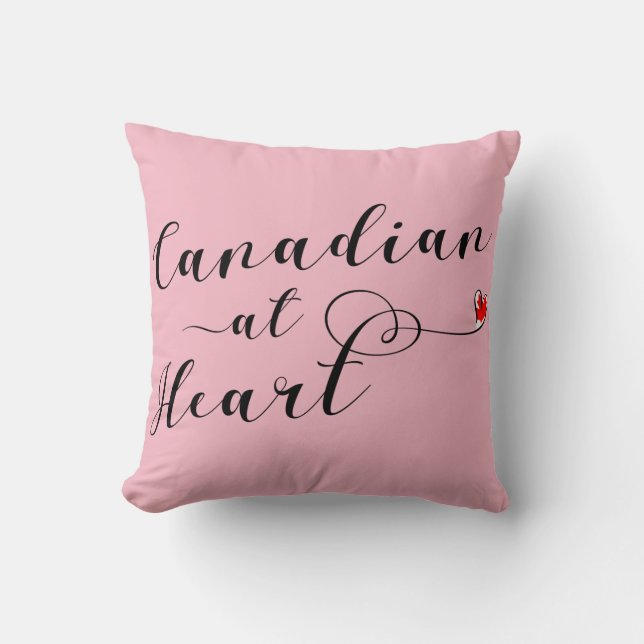 Coussin Canadian At Heart Throw Cushion, Canada (Recto)