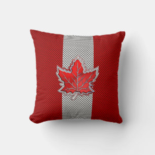 Coussin Canadian Red Maple Leaf in Carbon Fiber looks