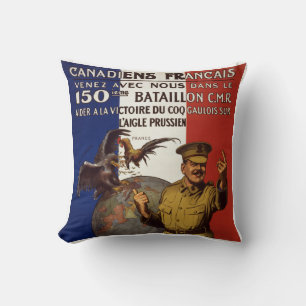 Coussin Canadiens français