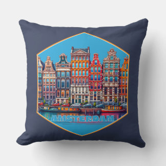 Coussin Canal Amsterdam Pays-Bas Europe