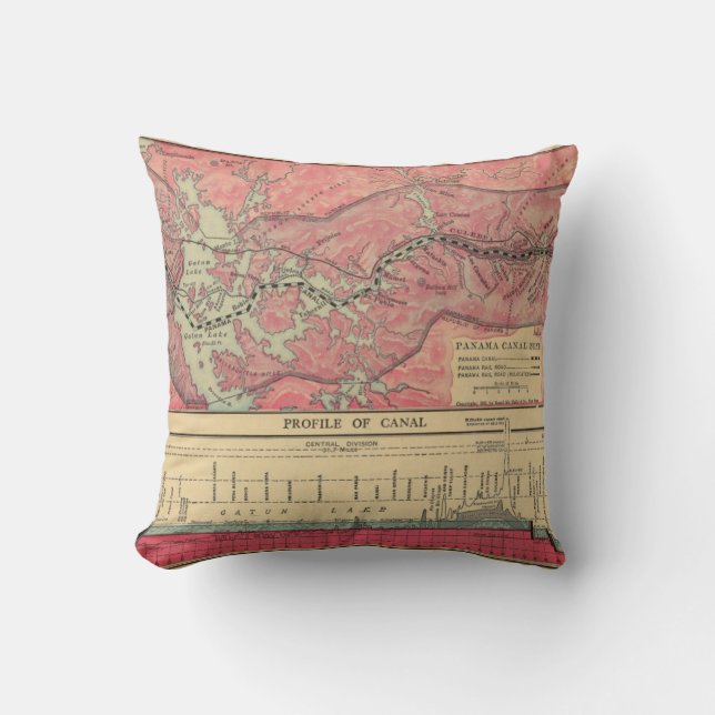 Coussin Canal de Panama (Recto)