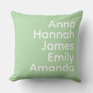 Coussin Canapé monogramme minimal moderne avec nom personn