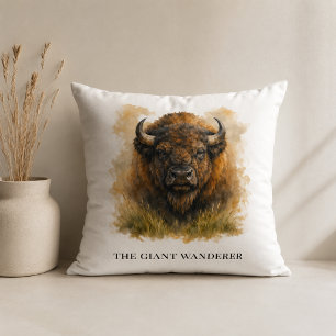 Coussin Canapé personnalisé Bison Western Accent