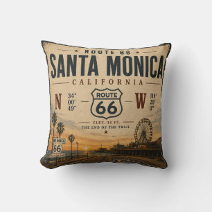 Coussin Canapé Santa Monica Route 66 Escape