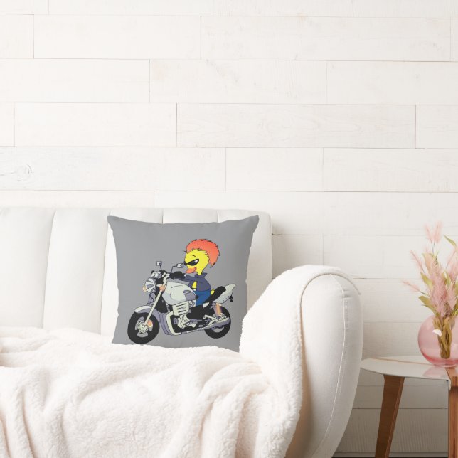 Coussin Canard Cool Faisant de la Moto (Canapé)