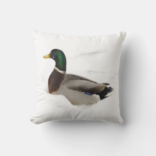 Coussin Canard dans la neige